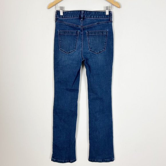 WHBM Boot Leg Seamed Front Jeans Size 2 Blue Denim Trouser Women's - Picture 3 of 5